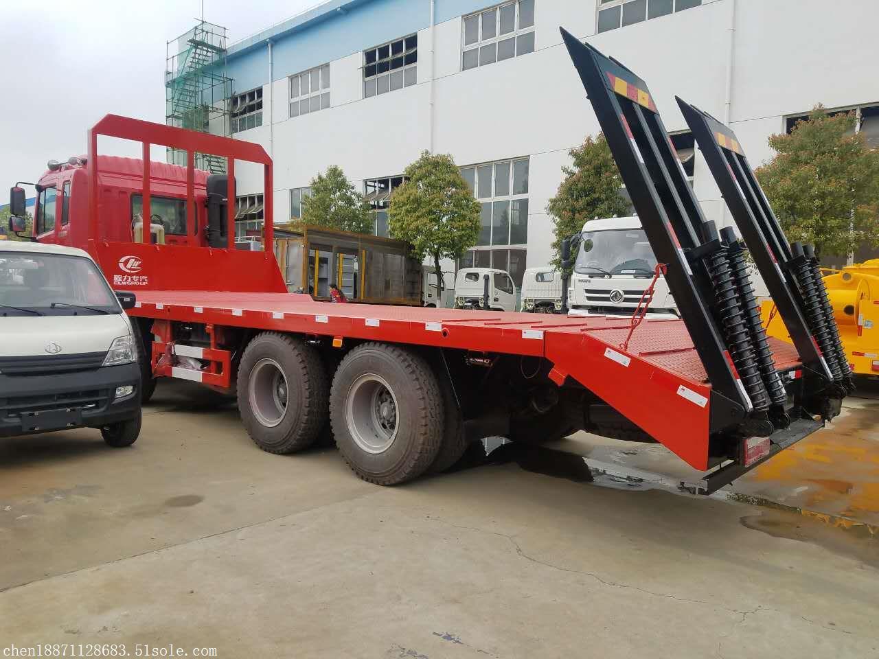 辽宁省长海市凯马8吨挖机平板运输车湖南程力专用汽车厂家直销