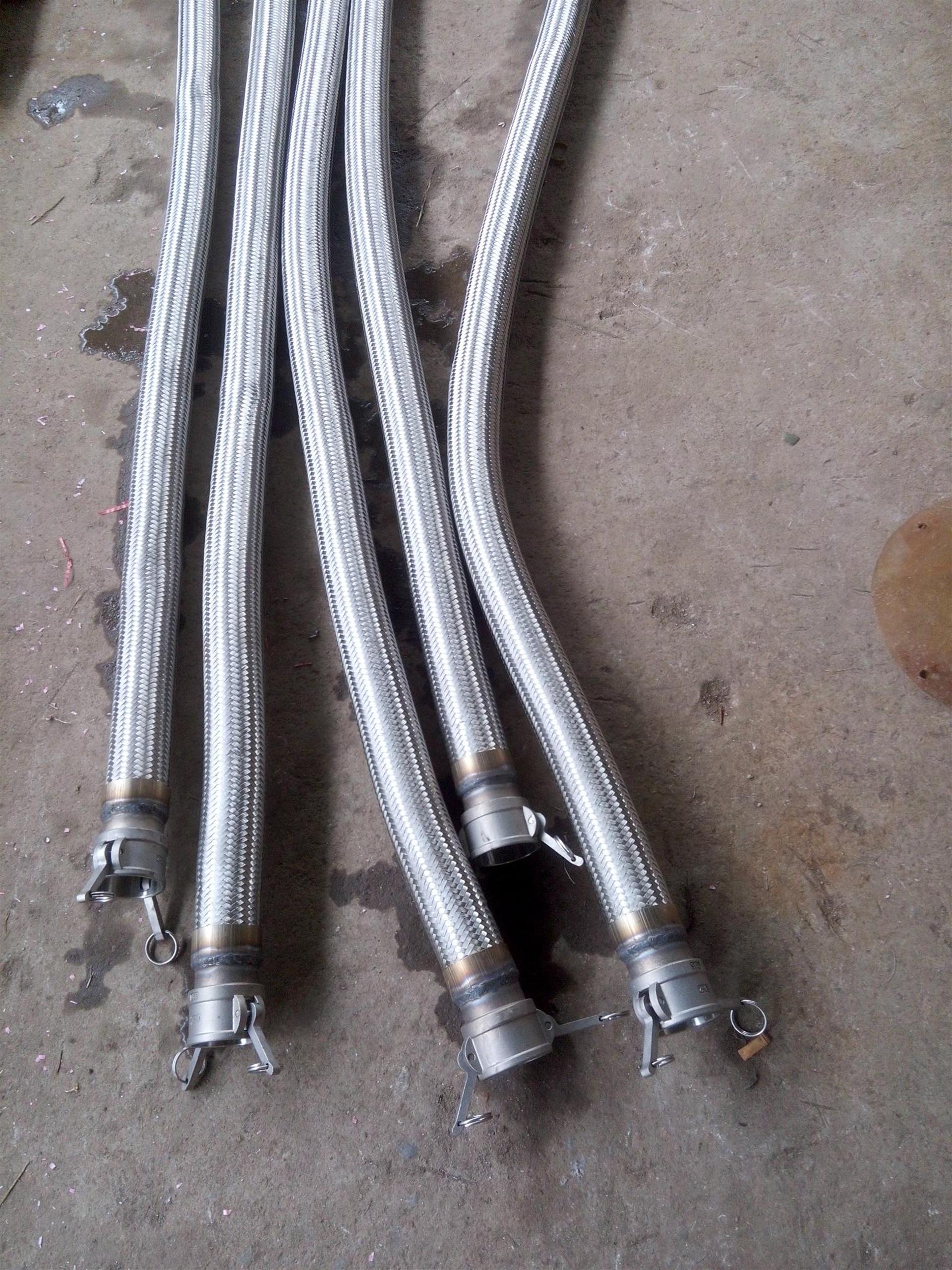 不锈钢编织网套耐压快速接头金属软管